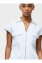 Alexis Cotton Front Zip Top Linen White | Women French Connection Shirts