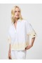 Alissa Cotton Popover Shirt Linen White/butter Y | Women French Connection Shirts