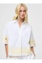 Alissa Cotton Popover Shirt Linen White/butter Y | Women French Connection Shirts