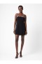 Azra Contrast Mini Dress Black/porcelain Crm | Women French Connection Dresses