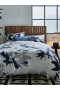 Azzura Double Size Duvet Cover And Pillowcases Set Indigo | French Connection Bedding And Throws
