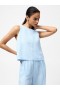 Birdie Linen Tie Back Swing Top Cashmere Blue | Women French Connection Co-ords