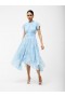 Diana Gathered Flowing Dress Cashmere Blue | Women French Connection Dresses