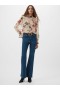 Hallie Crinkle Contrast Floral Top Cream/scarlet Red Multi | Women French Connection Blouses