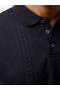 Jacquard Short Sleeve Polo Shirt Black | Men French Connection T-Shirts And Polo Shirts