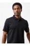 Jacquard Short Sleeve Polo Shirt Black | Men French Connection T-Shirts And Polo Shirts