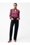 Jennifer Long Sleeve Keyhole Blouse Black Multi | Women French Connection Blouses