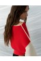 Lily Drop Shoulder Colour Block Jumper Scarlet Red/porcelain Cream | Women French Connection Knitwear