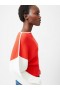 Lily Drop Shoulder Colour Block Jumper Scarlet Red/porcelain Cream | Women French Connection Knitwear