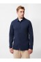 Long Sleeve Pique Jersey Shirt Navy | Men French Connection Shirts