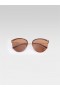 Metal Cat Eye Rimless Sunglasses Tan | Women French Connection Sunglasses