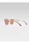 Metal Cat Eye Rimless Sunglasses Tan | Women French Connection Sunglasses