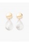 Mother Of Pearl Shell Drop Earrings Pearl/gold | Women French Connection Jewellery