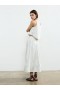 Pinstripe Poplin Maxi Skirt Cream/blue Stripe | Women French Connection Skirts