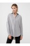 Rhodes Recycled Crepe Popover Shirt Alloy | Women French Connection Shirts