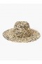 Salt And Pepper Sun Hat Natural/black | Women French Connection Hats