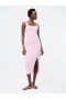 Square Neck Ribbed Bodycon Midi Dress Strawberry Shake | Women French Connection Dresses