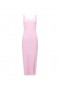 Square Neck Ribbed Bodycon Midi Dress Strawberry Shake | Women French Connection Dresses