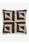 Sundial Jute Monochrome Cushion Black/white | French Connection Cushions