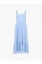 Sweetheart Textured Strap Midi Dress Cashmere Blue | Women French Connection Dresses