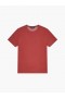 Textured Short Sleeve T-shirt Red Brick | Men French Connection T-Shirts And Polo Shirts