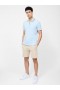 Tipped Collar Zip Polo Shirt Sky | Men French Connection T-Shirts And Polo Shirts