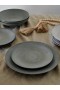 Zinc 12 Piece Dinner Set Black | French Connection Tableware