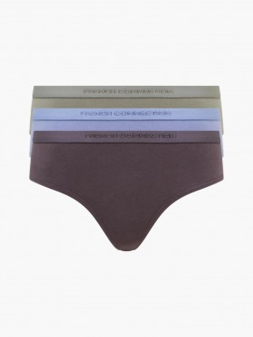 3 Pack French Connection Thongs Blue Tempest/grey Excalibor/shadow Mint | Women Underwear And Socks