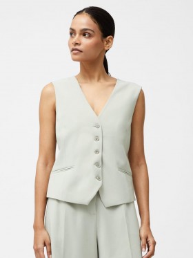 Angie Tailored Waistcoat Pistachio Green | Women French Connection Co-ords
