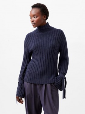 Babysoft Tie Sleeve Jumper Marine | Women French Connection Knitwear