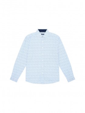 Daisy Floral Long Sleeve Shirt White | Men French Connection Shirts