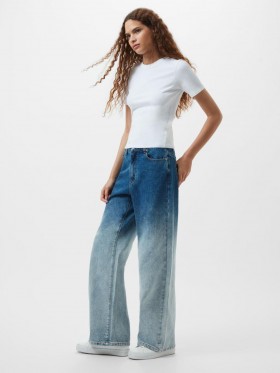 Dallas Denim Ombre Wide Leg Jeans Vintage Blue Ombre | Women French Connection Jeans