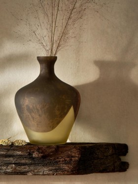 Dip Effect Vase Brown | French Connection Home Accessories