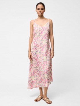 Donna Hammered Satin Asymmetric Dress Strawberry Shake | Women French Connection Dresses