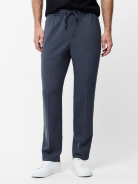 Elasticated Stretch Pants Charcoal | Men French Connection Trousers