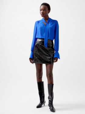 Emmett Pu Mini Skirt Blackout | Women French Connection Skirts