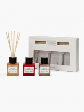 Indulgence Diffuser (set Of 3) Natural | French Connection Candles And Fragrances