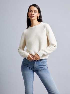 Lilly Mozart Crew Neck Jumper Oatmeal Mel | Women French Connection Knitwear