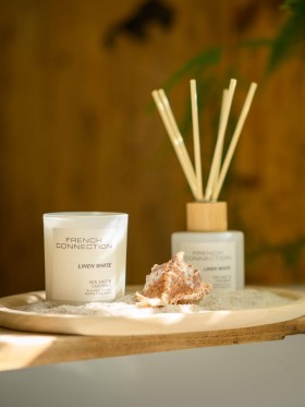 Linen White Serenity Diffuser | French Connection Candles And Fragrances