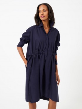 Rhodes Poplin Shirt Dress Marine | Women French Connection Dresses