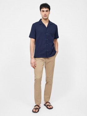 Seersucker Short Sleeve Shirt Navy | Men French Connection Shirts