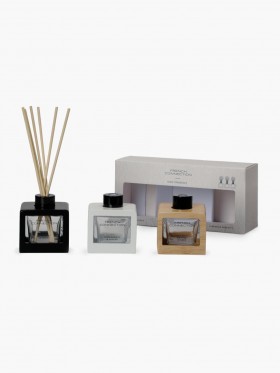 Signature Diffuser (set Of 3) Natural | French Connection Candles And Fragrances