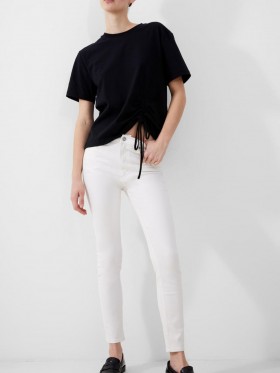 Soft Stretch Denim High Rise Skinny Jeans 30 Inch White | Women French Connection Jeans