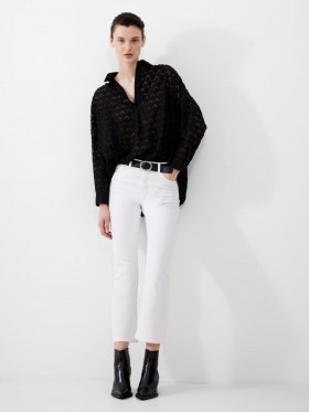 Stretch Denim Bootcut Ankle Length Jeans 30 Inch White | Women French Connection Jeans