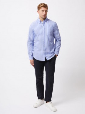 Stripe Long Sleeve Pocket Shirt Blue/white | Men French Connection Shirts