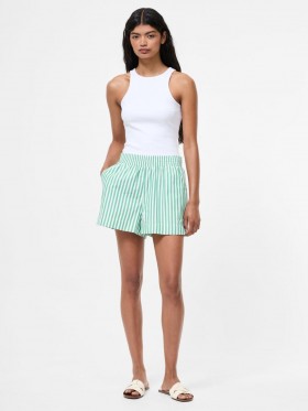 Stripe Shirting Shorts Jelly Bean/white | Women French Connection Shorts