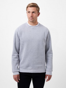 Textured Crew Sweatshirt Grey | Men French Connection Knitwear