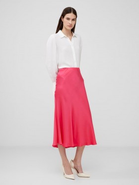 Ennis Eco Satin Midaxi Slip Skirt Azalea | Women French Connection Skirts