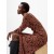 Jeanie Brina Crepe Midi Dress Russet Brown Multi | Women French Connection Dresses