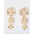 Triple Flower Drop Earrings Gold | Women French Connection Jewellery